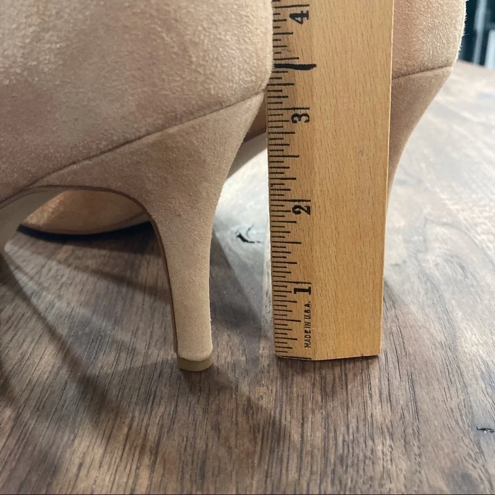 Gap sz 11 tan suede pointy toe pumps heels